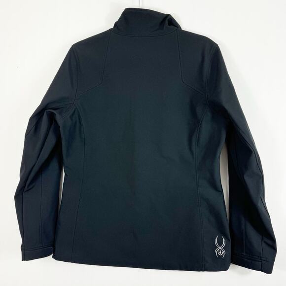 Spyder Womens Elevation Lightweight Active Soft Shell Jacket Outerwear Black 12 - Picture 7 of 8